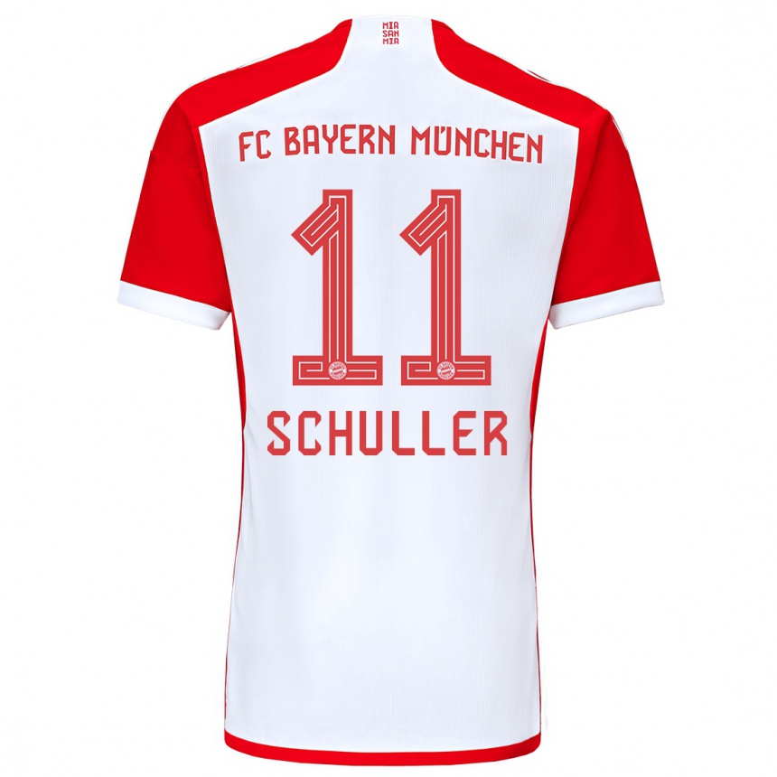 Kids  Lea Schuller #11 Red White Home Jersey 2023/24 T-Shirt