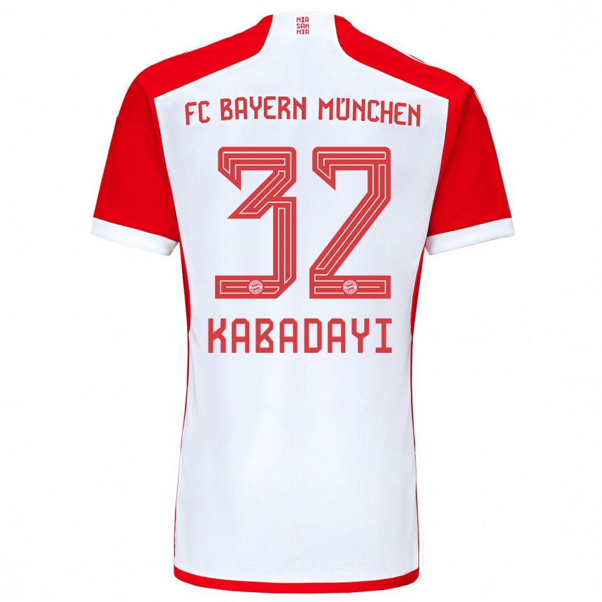 Kids  Yusuf Kabadayi #32 Red White Home Jersey 2023/24 T-Shirt