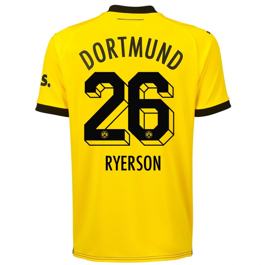 Kids  Julian Ryerson #26 Yellow Home Jersey 2023/24 T-Shirt