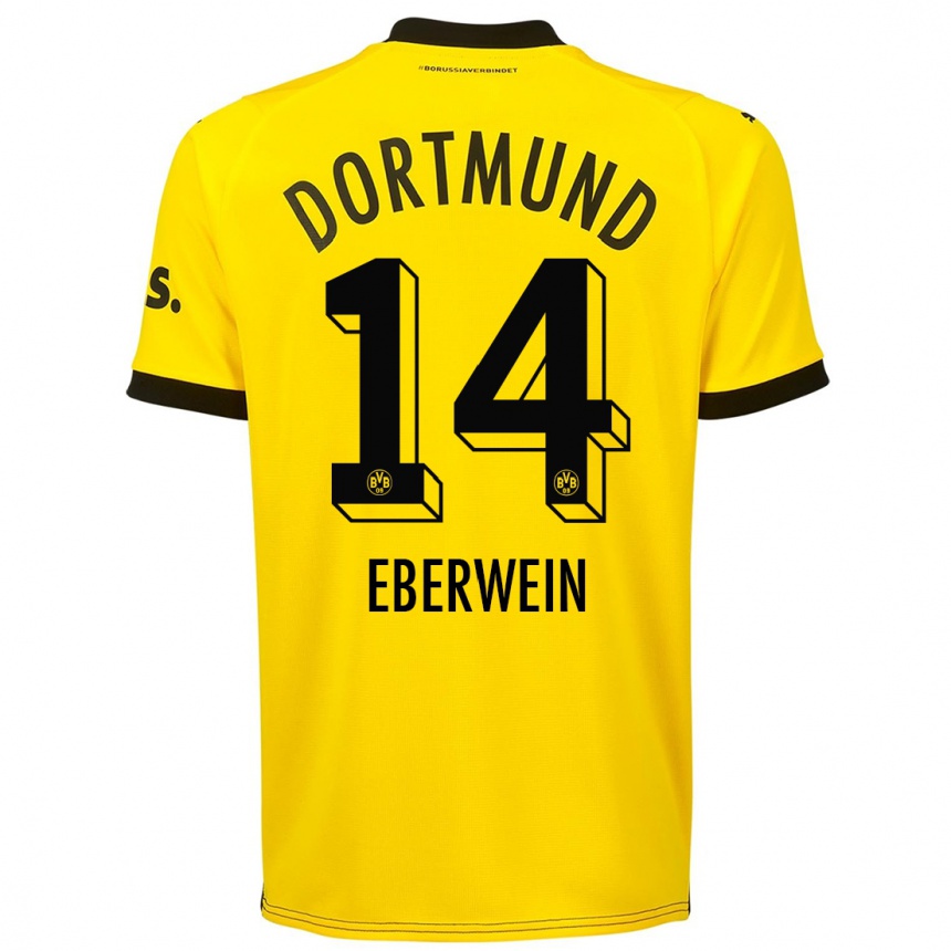 Kids  Michael Eberwein #14 Yellow Home Jersey 2023/24 T-Shirt