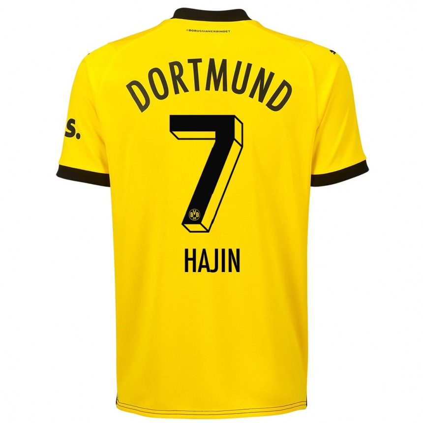 Kids  So Hajin #7 Yellow Home Jersey 2023/24 T-Shirt