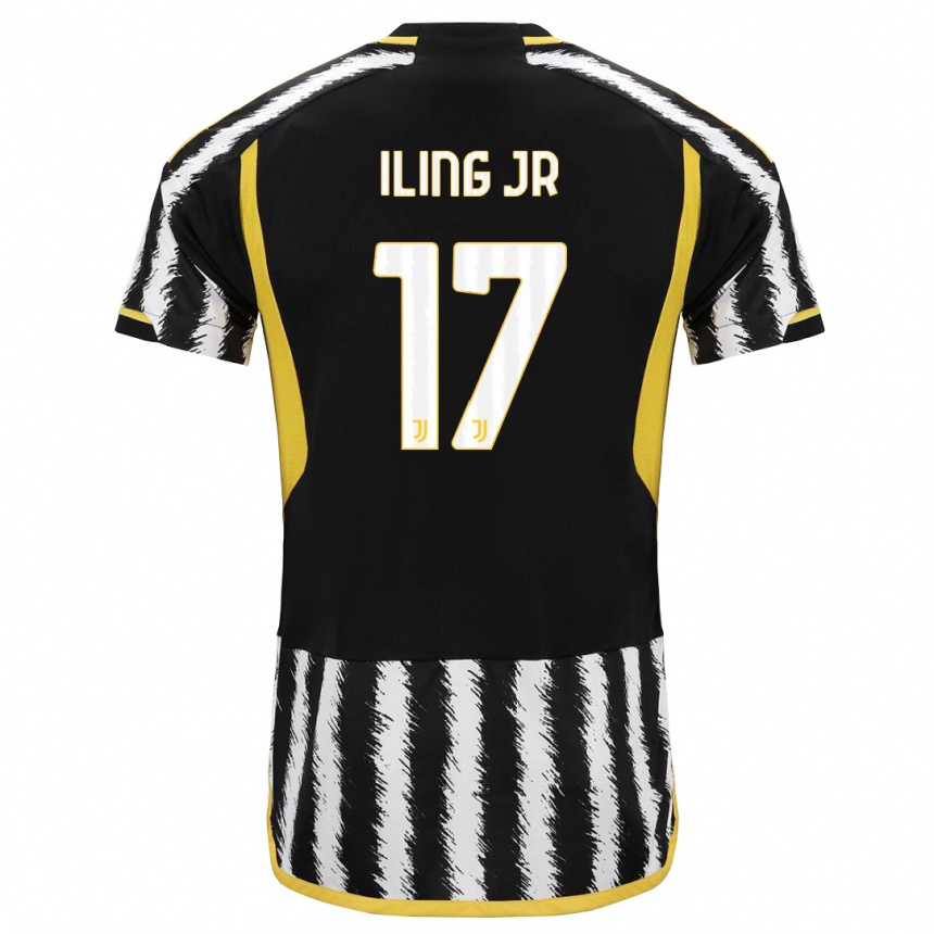 Kids  Samuel Iling-Junior #17 Black White Home Jersey 2023/24 T-Shirt