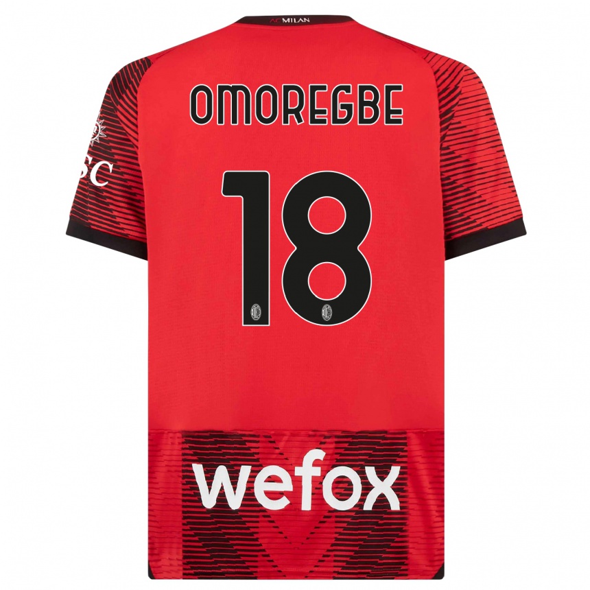 Kids  Bob Murphy Omoregbe #18 Red  Black Home Jersey 2023/24 T-Shirt