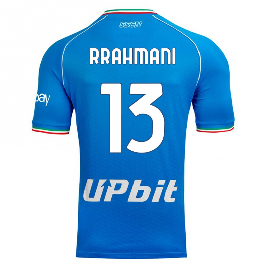 Kids  Amir Rrahmani #13 Sky Blue Home Jersey 2023/24 T-Shirt