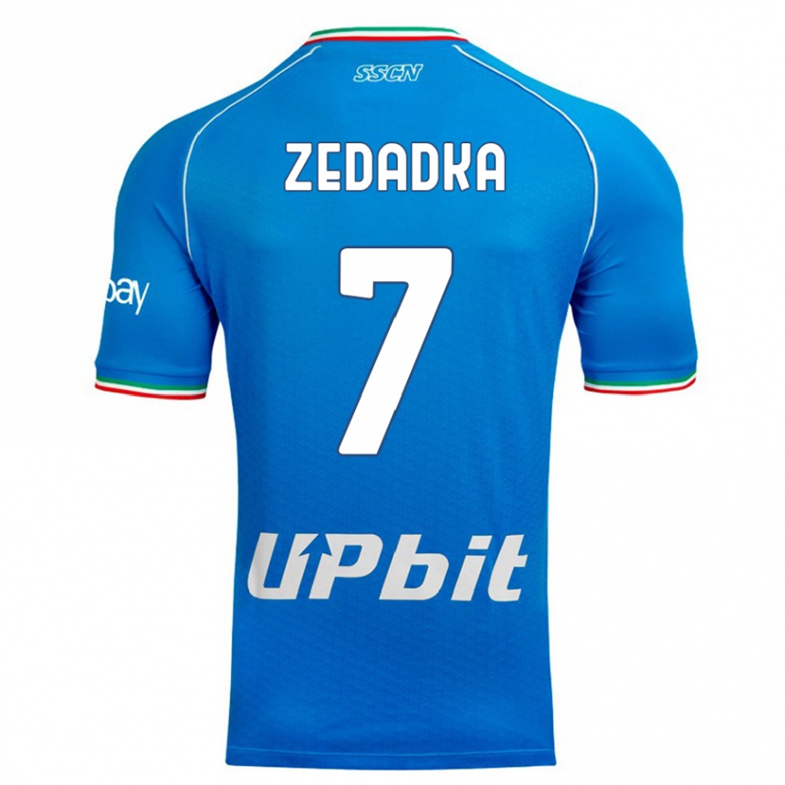 Kids  Karim Zedadka #7 Sky Blue Home Jersey 2023/24 T-Shirt