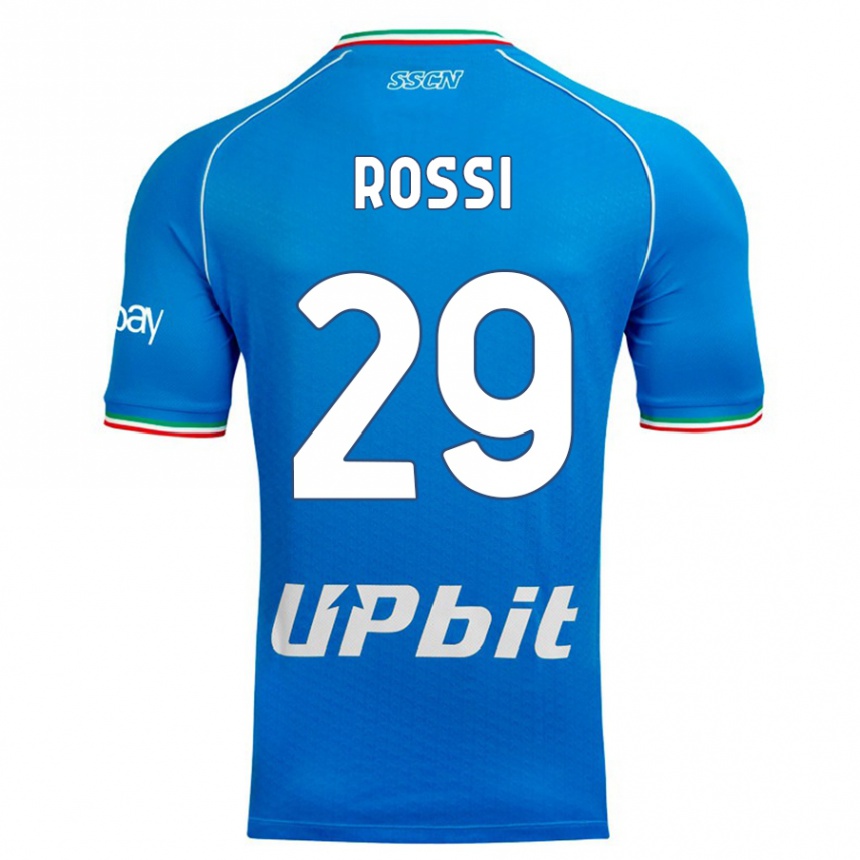 Kids  Francesco Rossi #29 Sky Blue Home Jersey 2023/24 T-Shirt