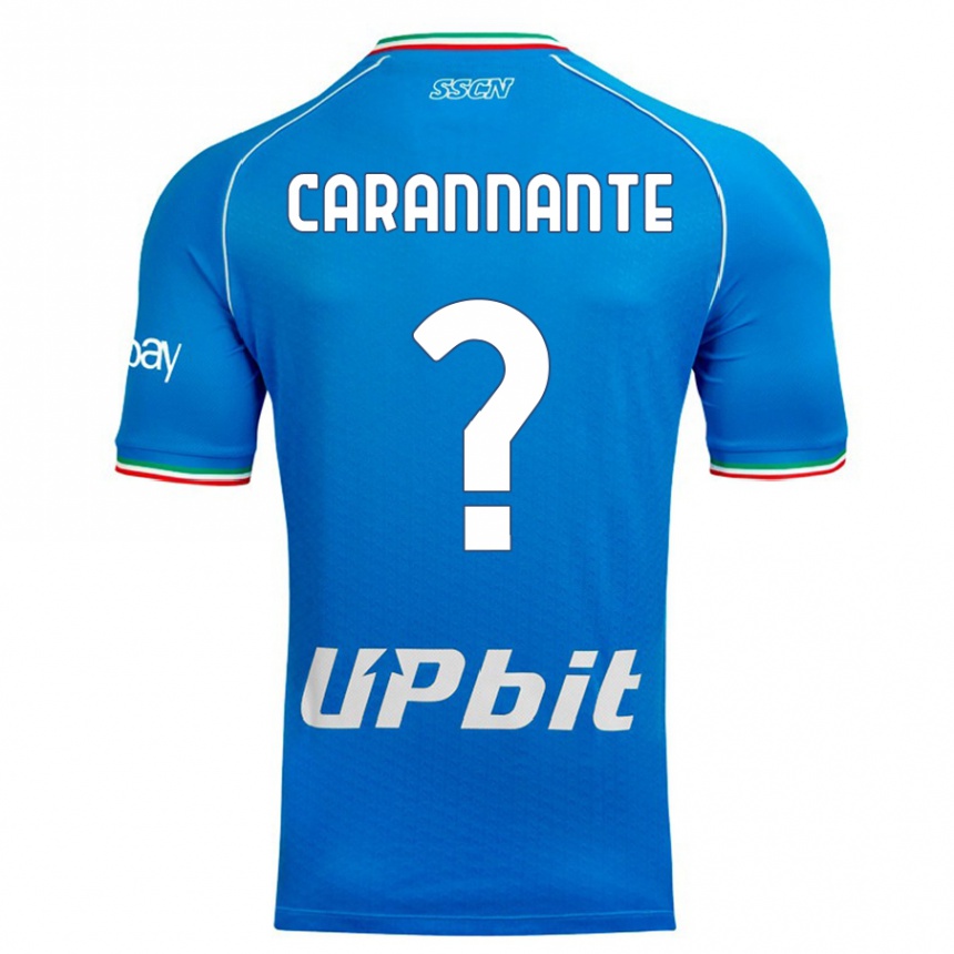 Kids  Lorenzo Carannante #0 Sky Blue Home Jersey 2023/24 T-Shirt