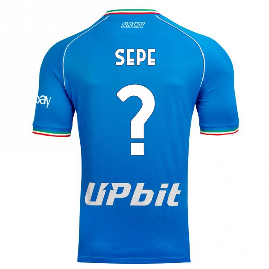 Kids  Mauro Sepe #0 Sky Blue Home Jersey 2023/24 T-Shirt