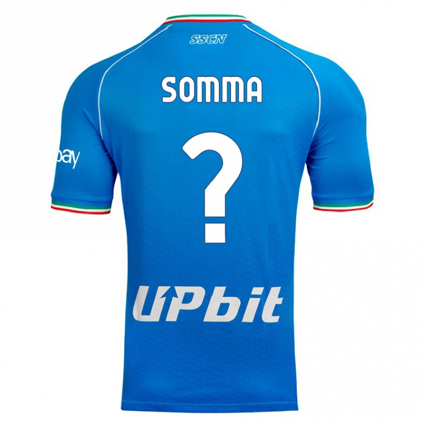 Kids  Francesco Somma #0 Sky Blue Home Jersey 2023/24 T-Shirt