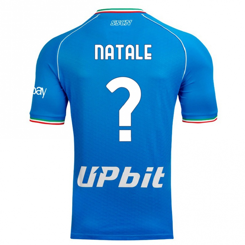 Kids  Roberto Natale #0 Sky Blue Home Jersey 2023/24 T-Shirt