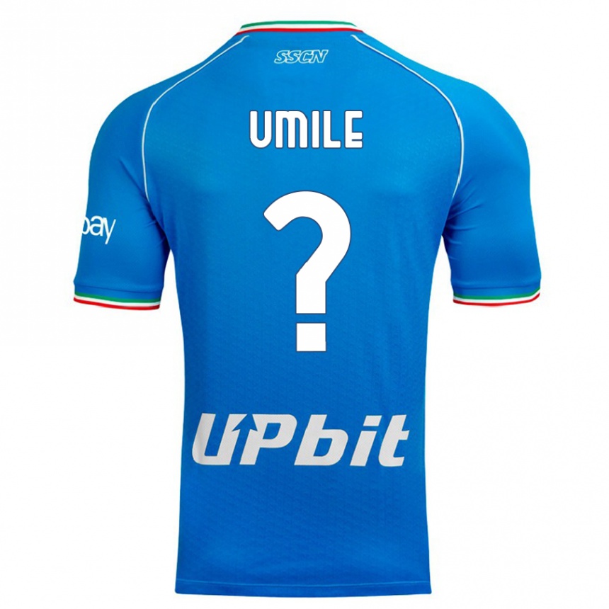 Kids  Bruno Umile #0 Sky Blue Home Jersey 2023/24 T-Shirt