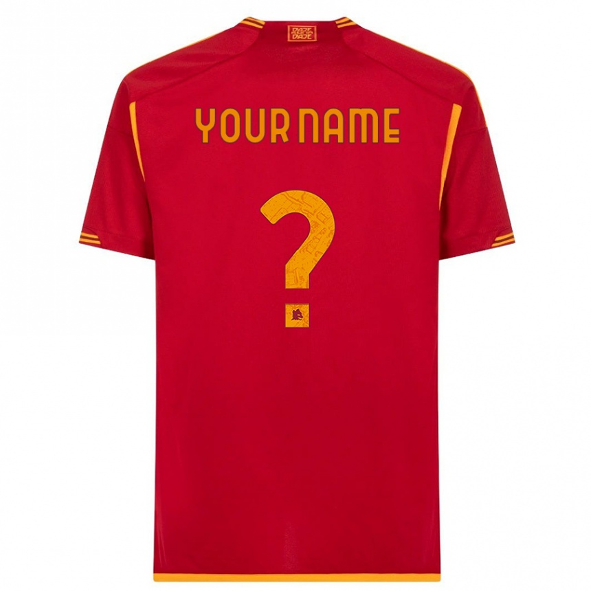 Kids  Your Name #0 Red Home Jersey 2023/24 T-Shirt
