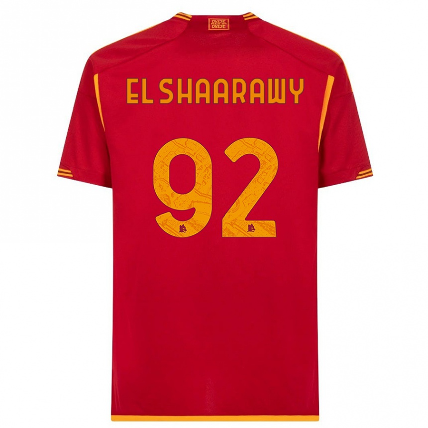 Kids  Stephan El Shaarawy #92 Red Home Jersey 2023/24 T-Shirt