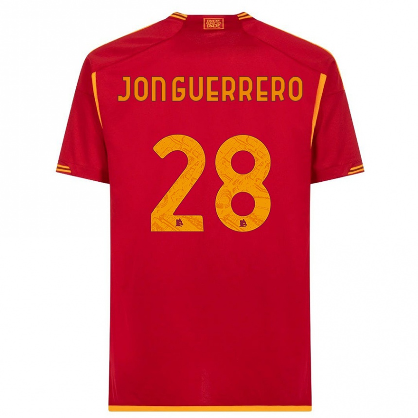 Kids  Julen Jon Guerrero #28 Red Home Jersey 2023/24 T-Shirt