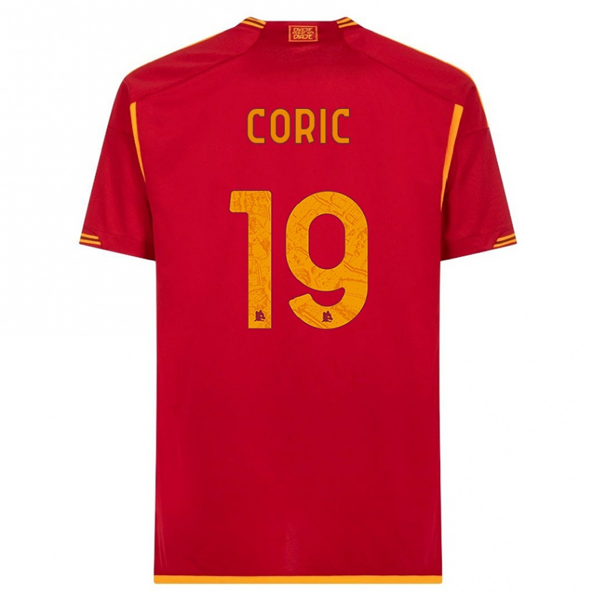 Kids  Ante Coric #19 Red Home Jersey 2023/24 T-Shirt