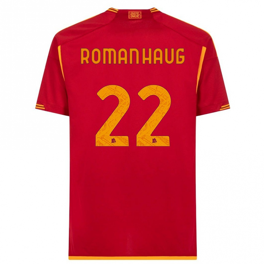 Kids  Sophie Roman Haug #22 Red Home Jersey 2023/24 T-Shirt