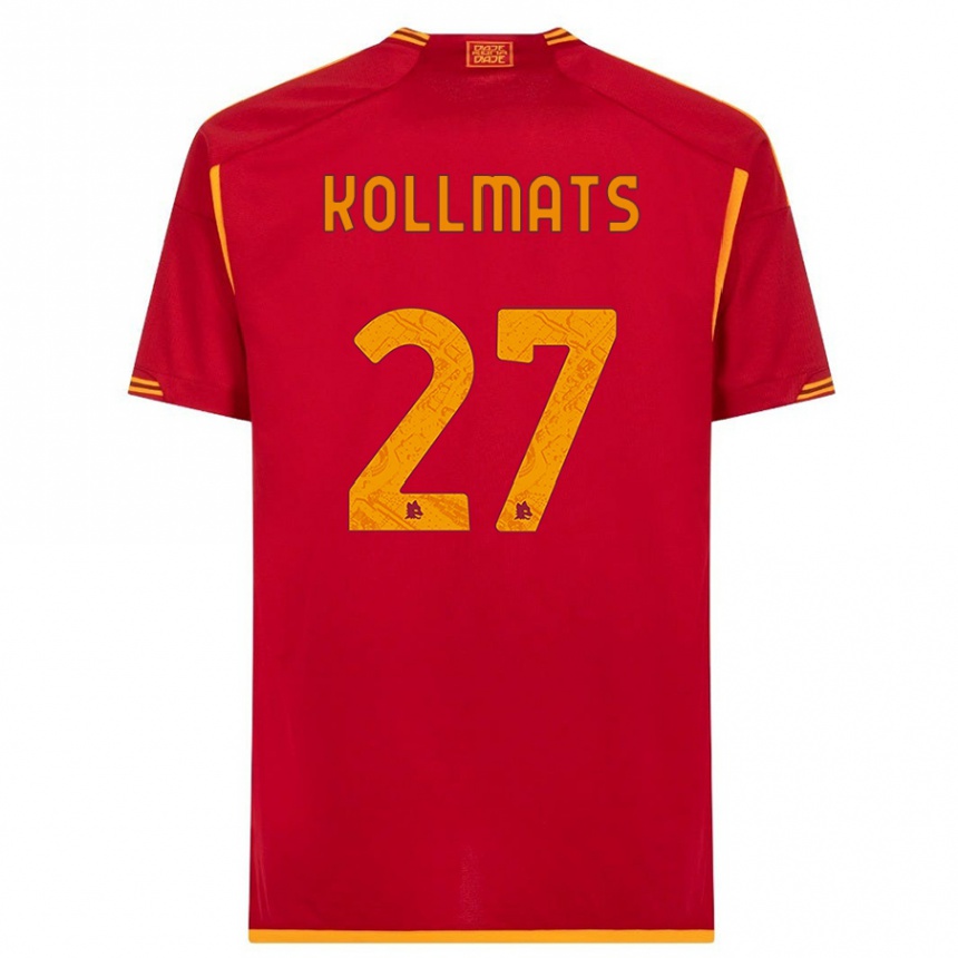 Kids  Beata Kollmats #27 Red Home Jersey 2023/24 T-Shirt