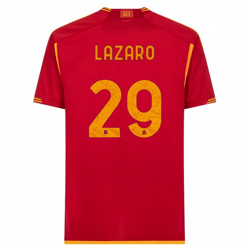 Kids  Paloma Lazaro #29 Red Home Jersey 2023/24 T-Shirt