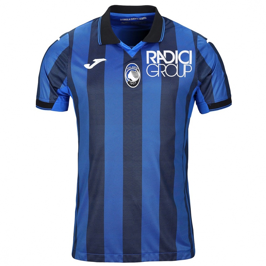 Kids Football Patrizia Caccamo #10 Black Blue Home Jersey 2023/24 T-Shirt