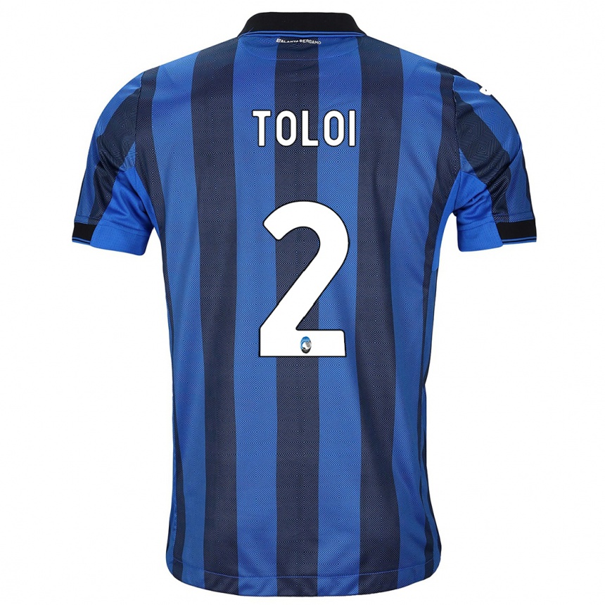 Kids Football Rafael Tolói #2 Black Blue Home Jersey 2023/24 T-Shirt