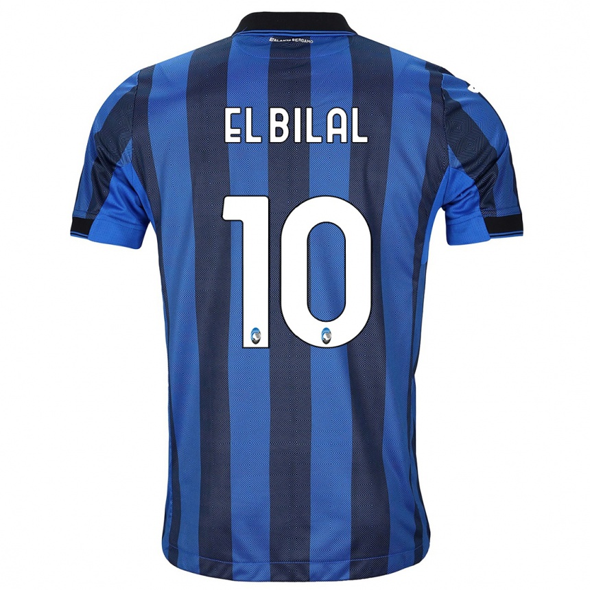 Kids Football El Bilal Touré #10 Black Blue Home Jersey 2023/24 T-Shirt