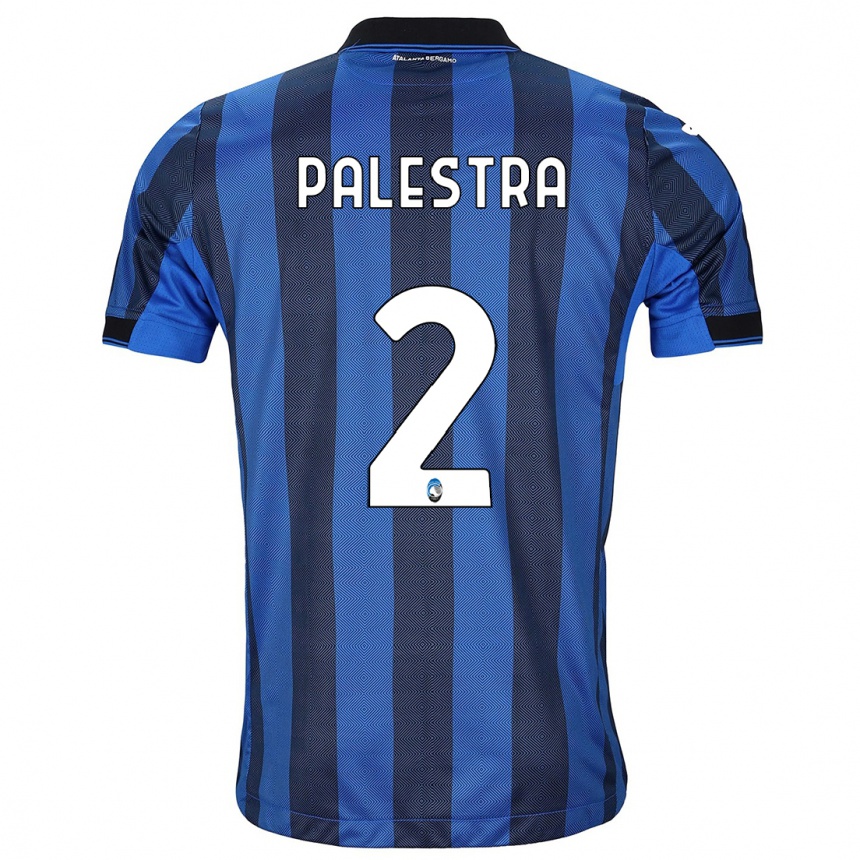 Kids Football Marco Palestra #2 Black Blue Home Jersey 2023/24 T-Shirt