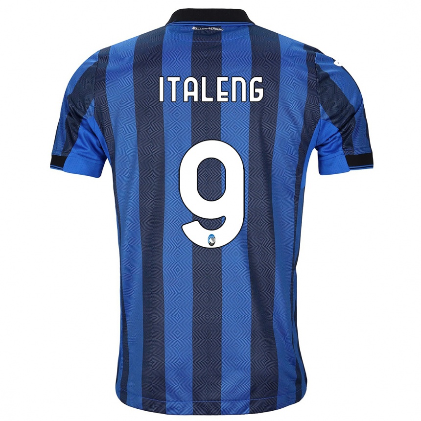 Kids Football Jonathan Italeng #9 Black Blue Home Jersey 2023/24 T-Shirt