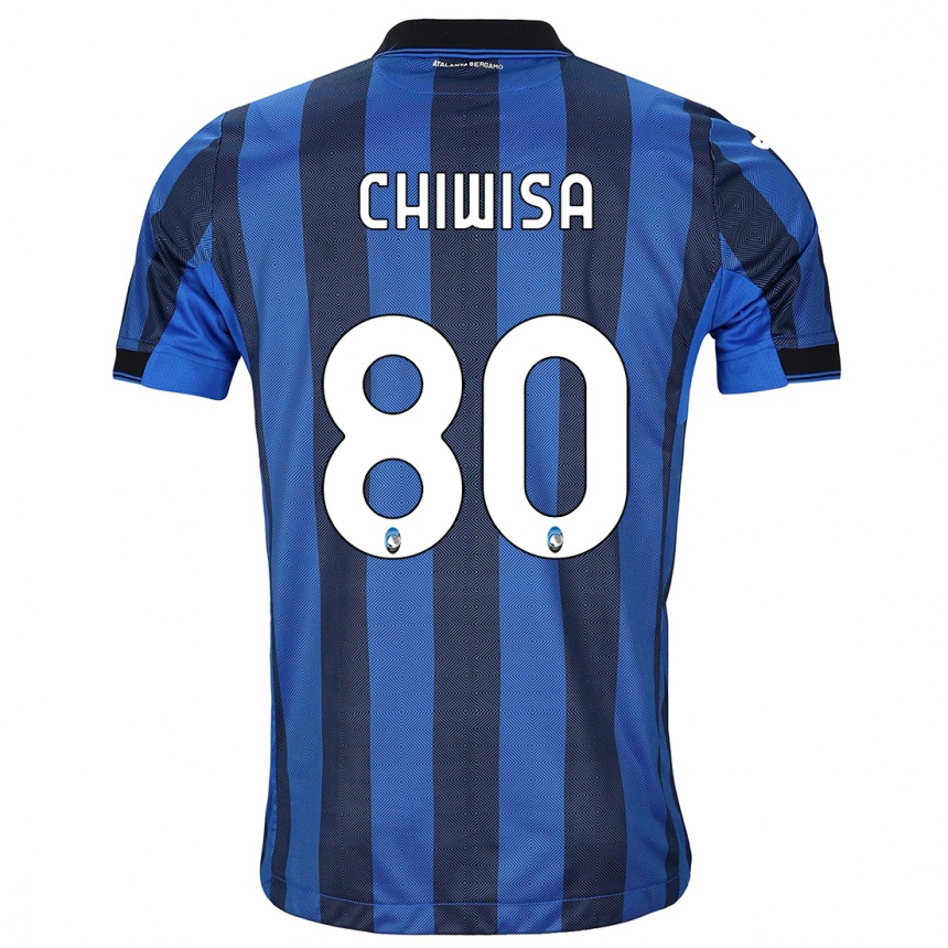 Kids Football Mannah Chiwisa #80 Black Blue Home Jersey 2023/24 T-Shirt