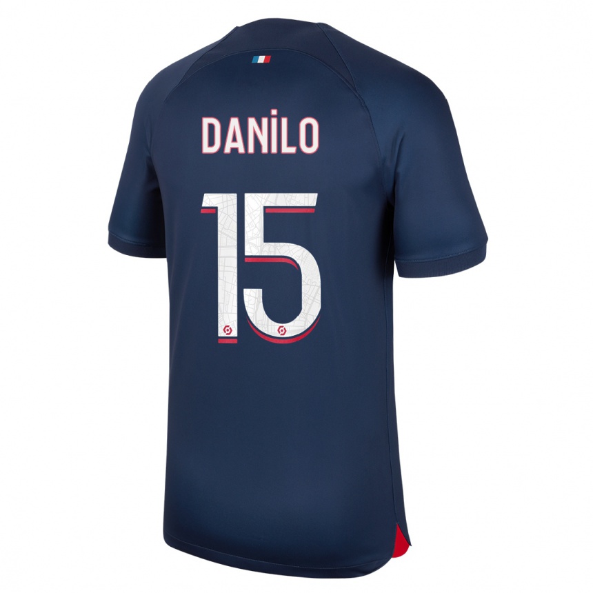 Kids  Danilo Pereira #15 Blue Red Home Jersey 2023/24 T-Shirt