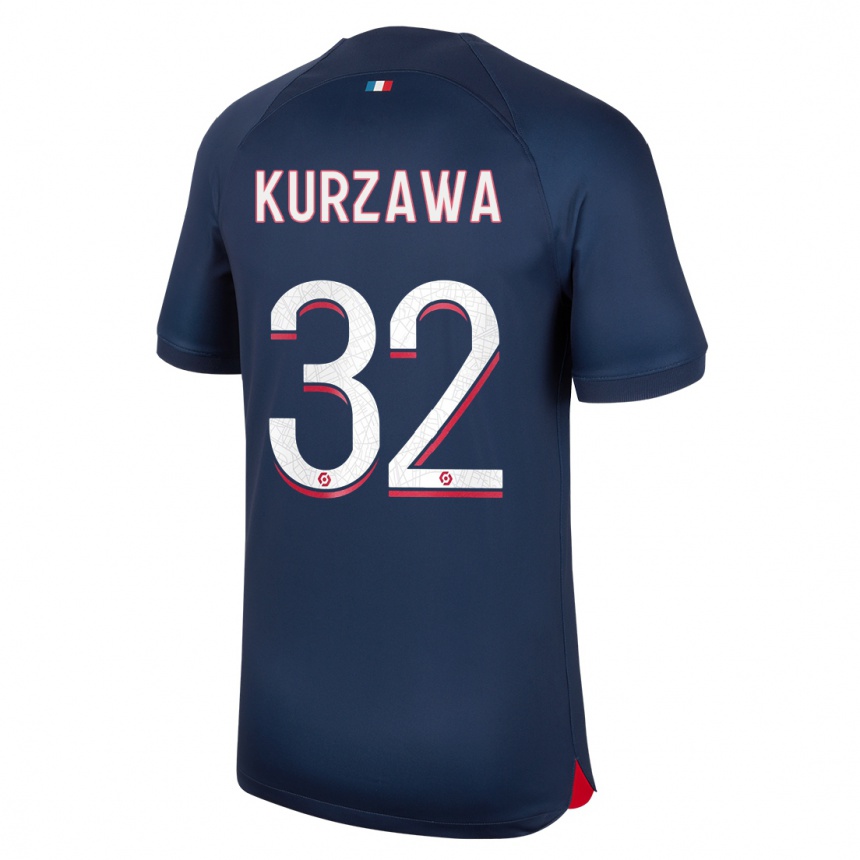 Kids  Layvin Kurzawa #32 Blue Red Home Jersey 2023/24 T-Shirt