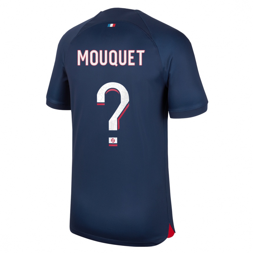 Kids  Louis Mouquet #0 Blue Red Home Jersey 2023/24 T-Shirt