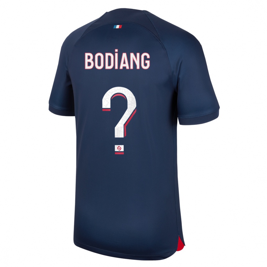 Kids  Moutanabi Bodiang #0 Blue Red Home Jersey 2023/24 T-Shirt