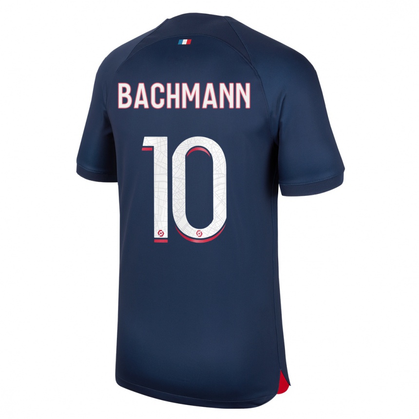 Kids  Ramona Bachmann #10 Blue Red Home Jersey 2023/24 T-Shirt