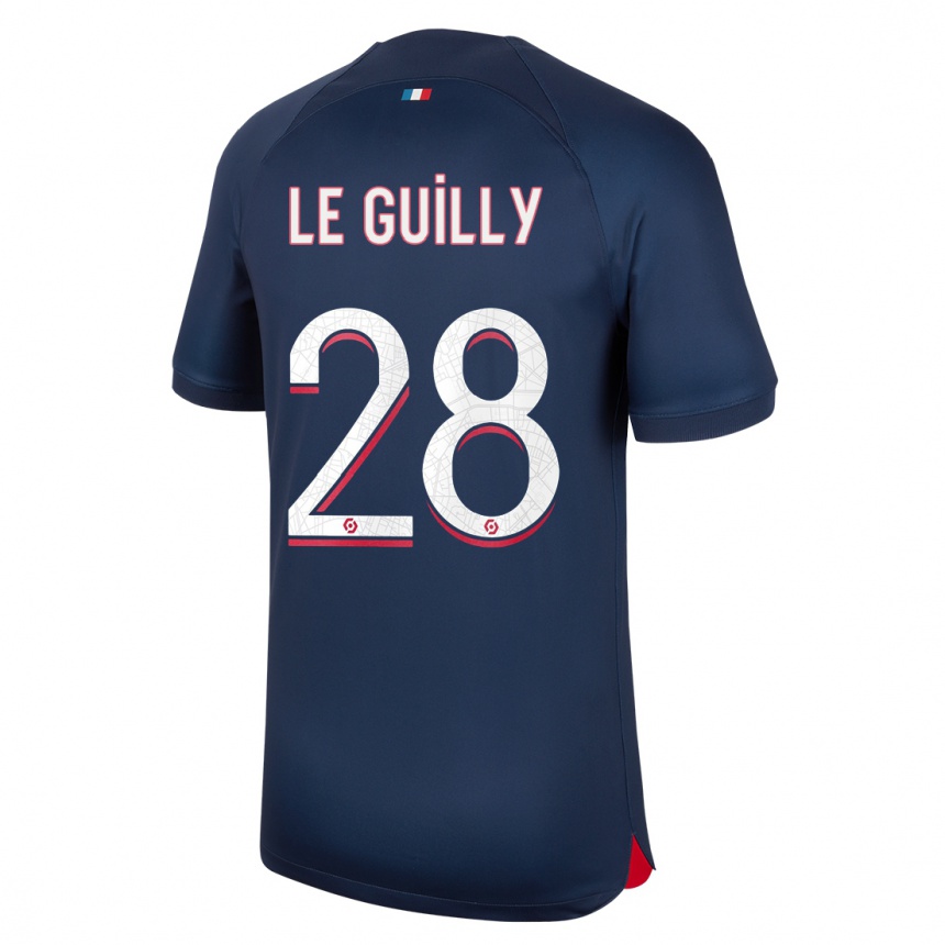 Kids  Jade Le Guilly #28 Blue Red Home Jersey 2023/24 T-Shirt