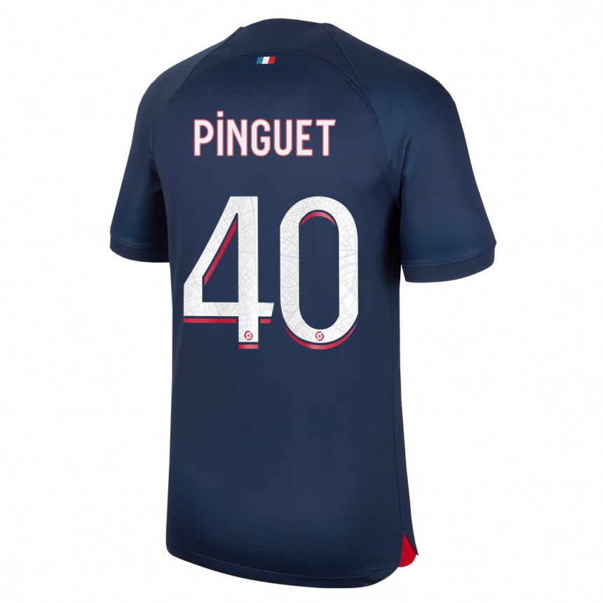 Kids  Alice Pinguet #40 Blue Red Home Jersey 2023/24 T-Shirt