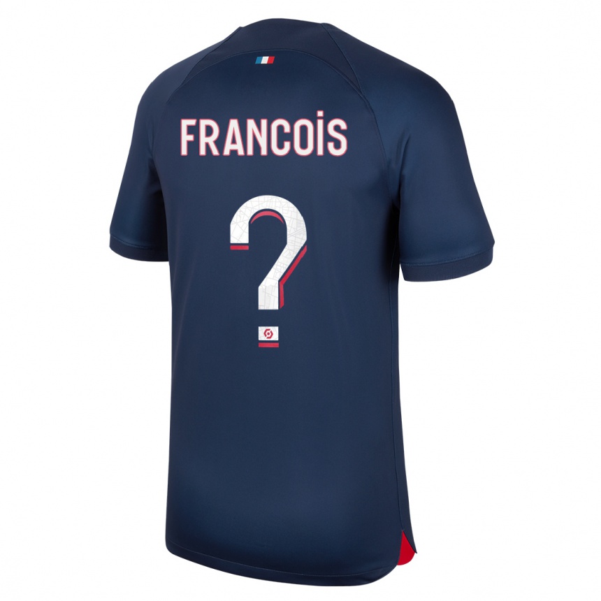 Kids  Oriane Jean-Francois #0 Blue Red Home Jersey 2023/24 T-Shirt