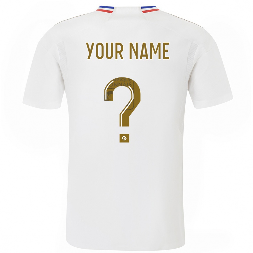 Kids  Your Name #0 White Home Jersey 2023/24 T-Shirt