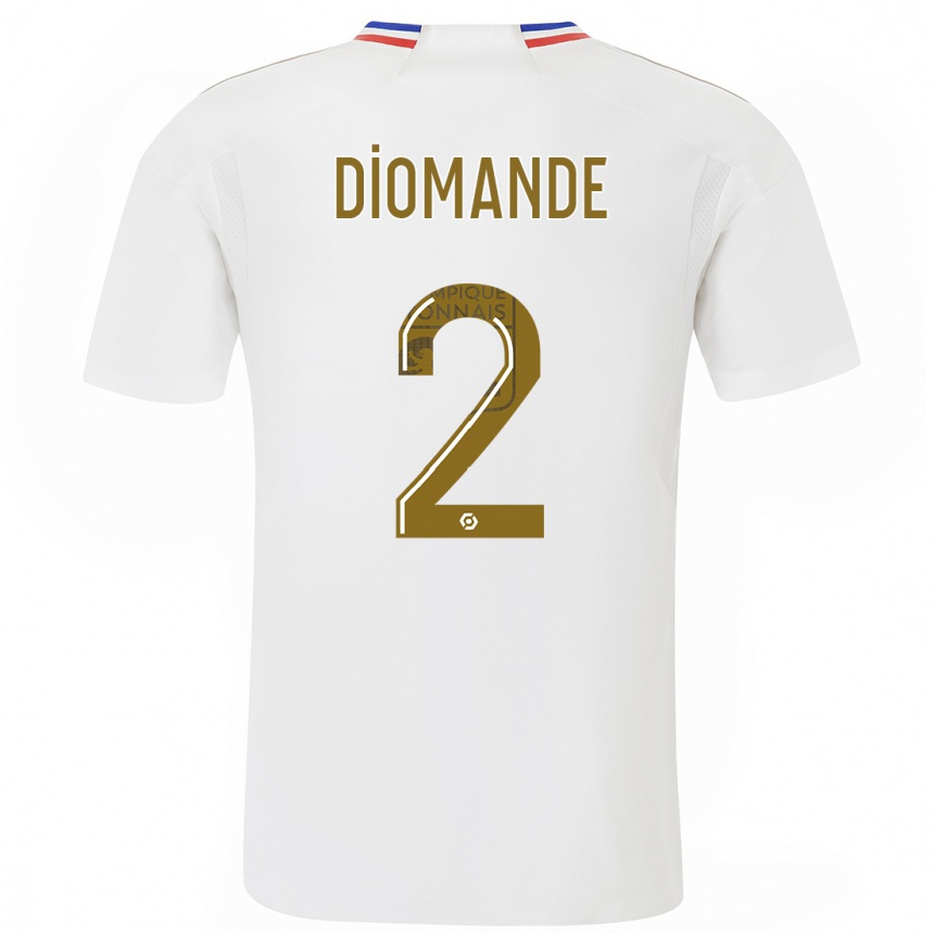 Kids  Sinaly Diomande #2 White Home Jersey 2023/24 T-Shirt