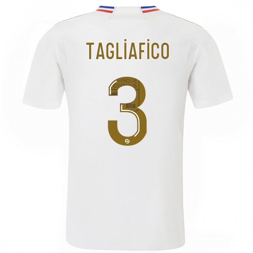 Kids  Nicolas Tagliafico #3 White Home Jersey 2023/24 T-Shirt