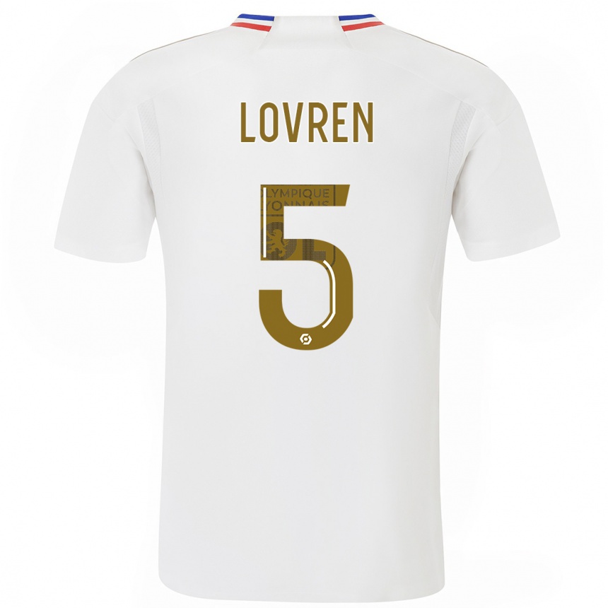 Kids  Dejan Lovren #5 White Home Jersey 2023/24 T-Shirt