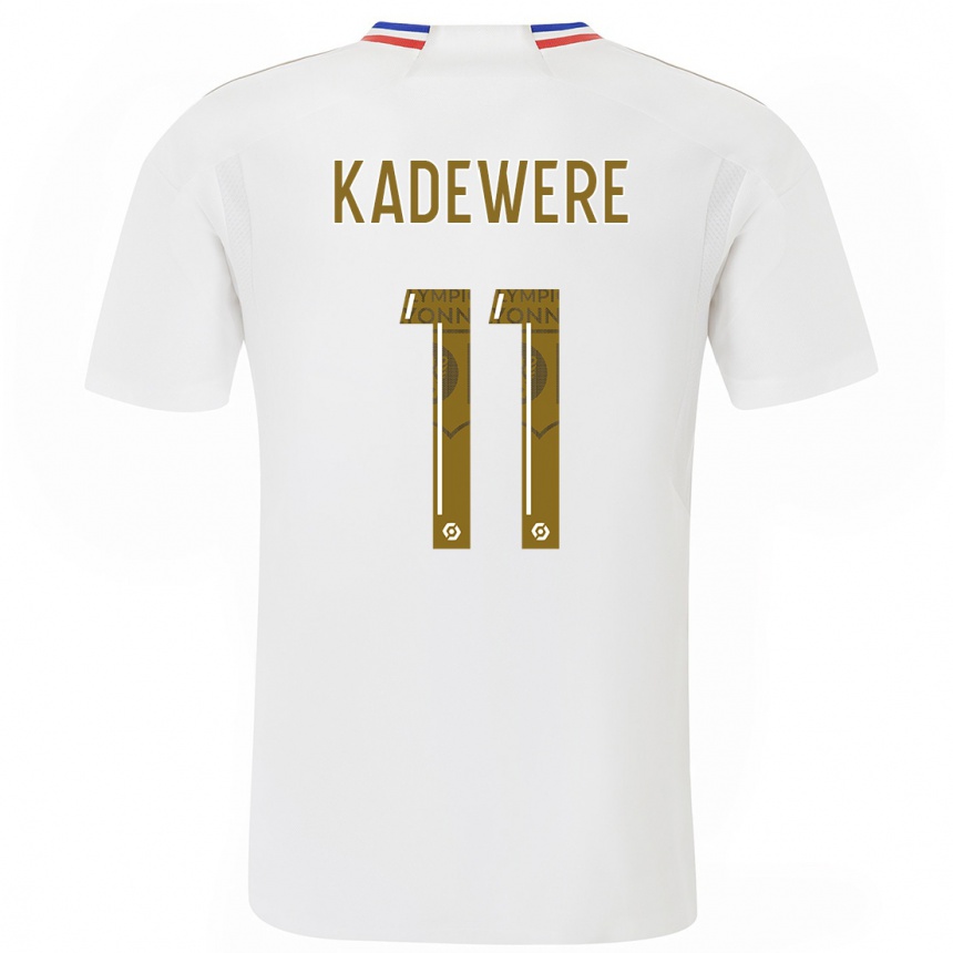 Kids  Tino Kadewere #11 White Home Jersey 2023/24 T-Shirt