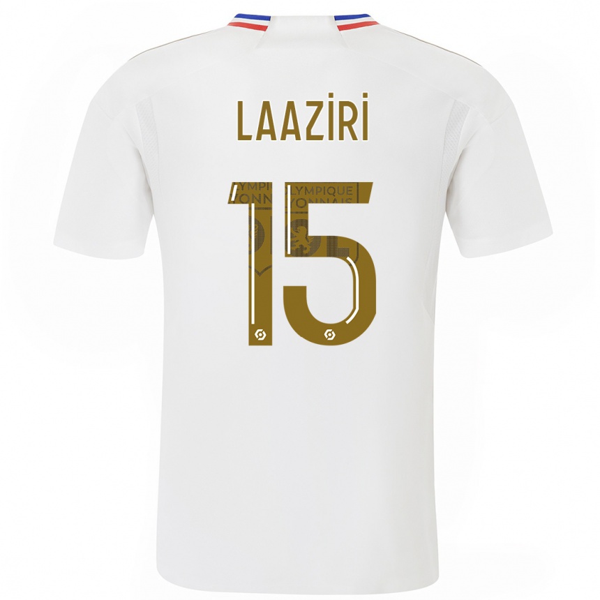 Kids  Achraf Laaziri #15 White Home Jersey 2023/24 T-Shirt