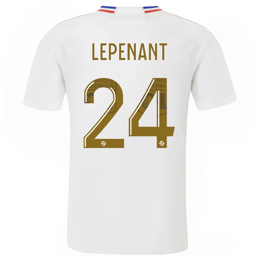 Kids  Johann Lepenant #24 White Home Jersey 2023/24 T-Shirt