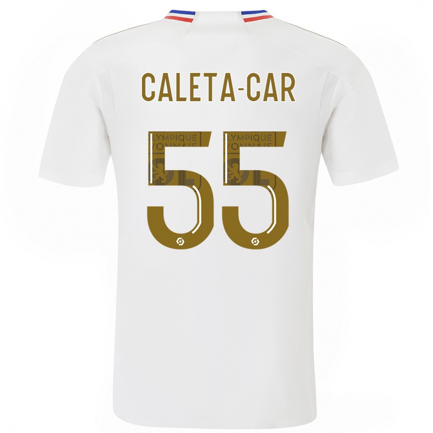 Kids  Duje Caleta-Car #55 White Home Jersey 2023/24 T-Shirt