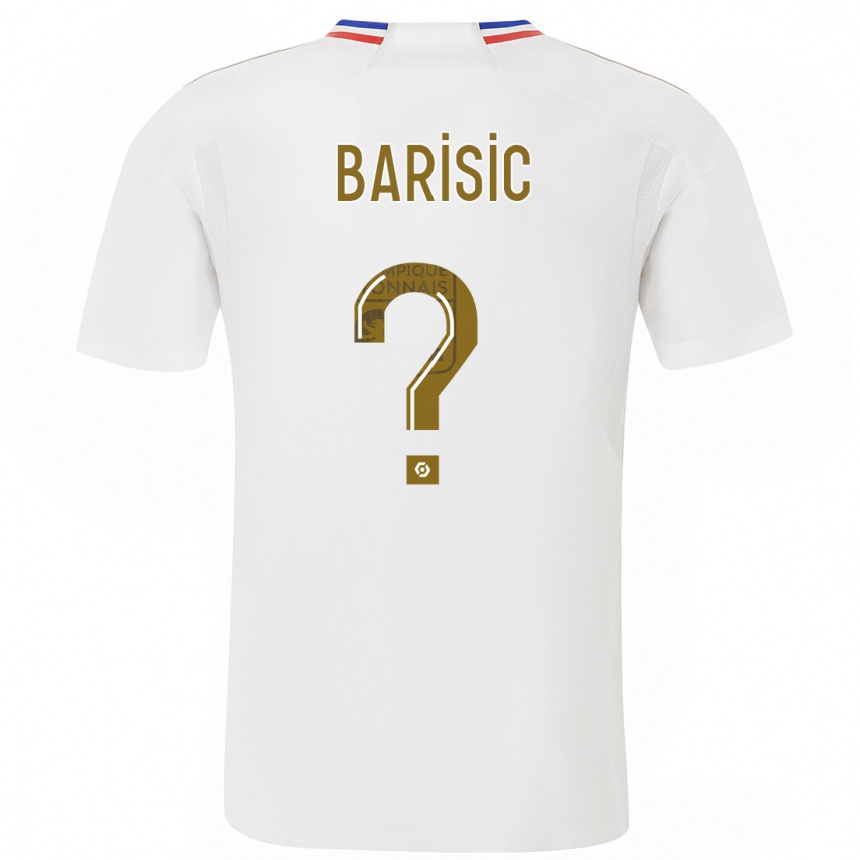 Kids  Teo Barisic #0 White Home Jersey 2023/24 T-Shirt