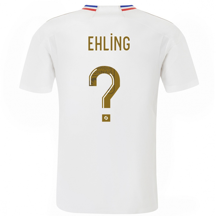 Kids  Thibaut Ehling #0 White Home Jersey 2023/24 T-Shirt