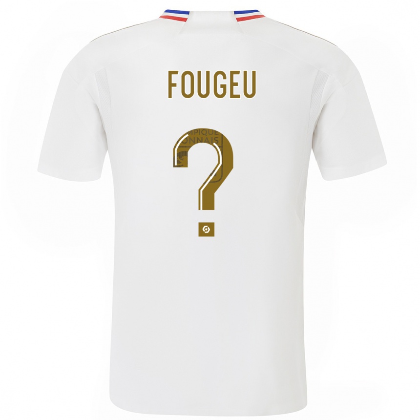 Kids  Breyton Fougeu #0 White Home Jersey 2023/24 T-Shirt