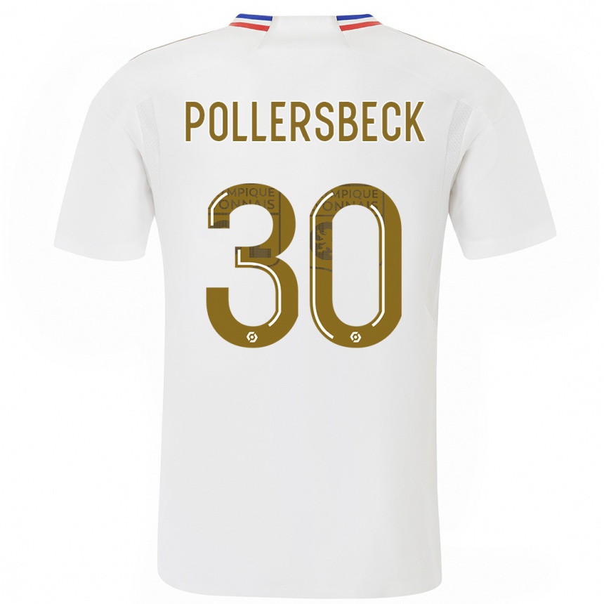 Kids  Julian Pollersbeck #30 White Home Jersey 2023/24 T-Shirt