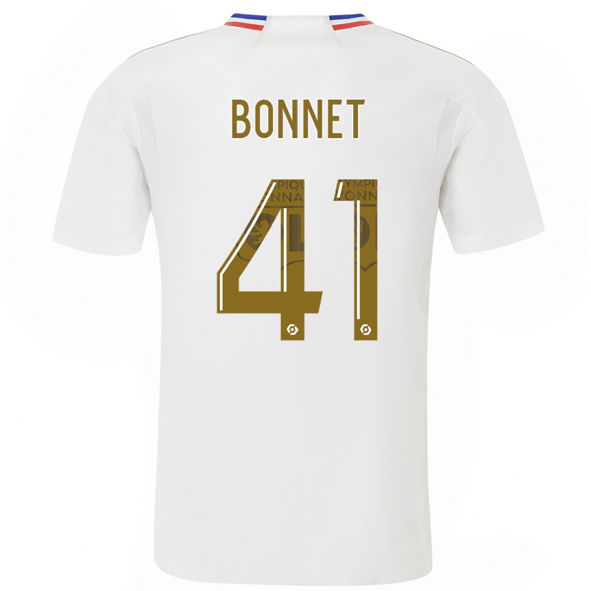 Kids  Noam Bonnet #41 White Home Jersey 2023/24 T-Shirt