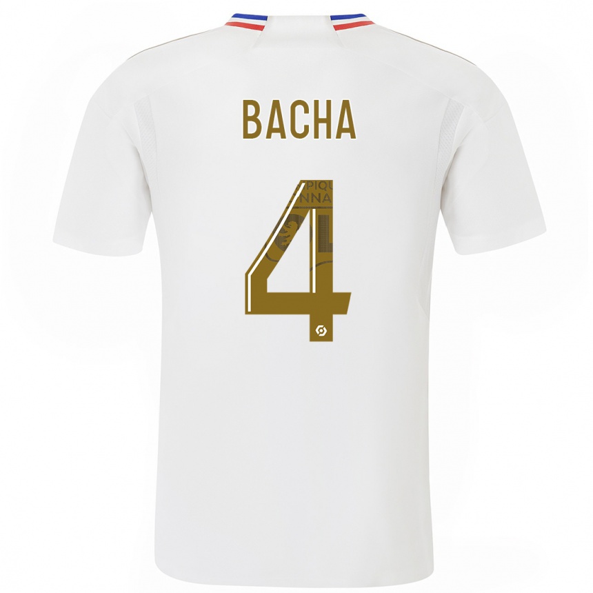 Kids  Selma Bacha #4 White Home Jersey 2023/24 T-Shirt